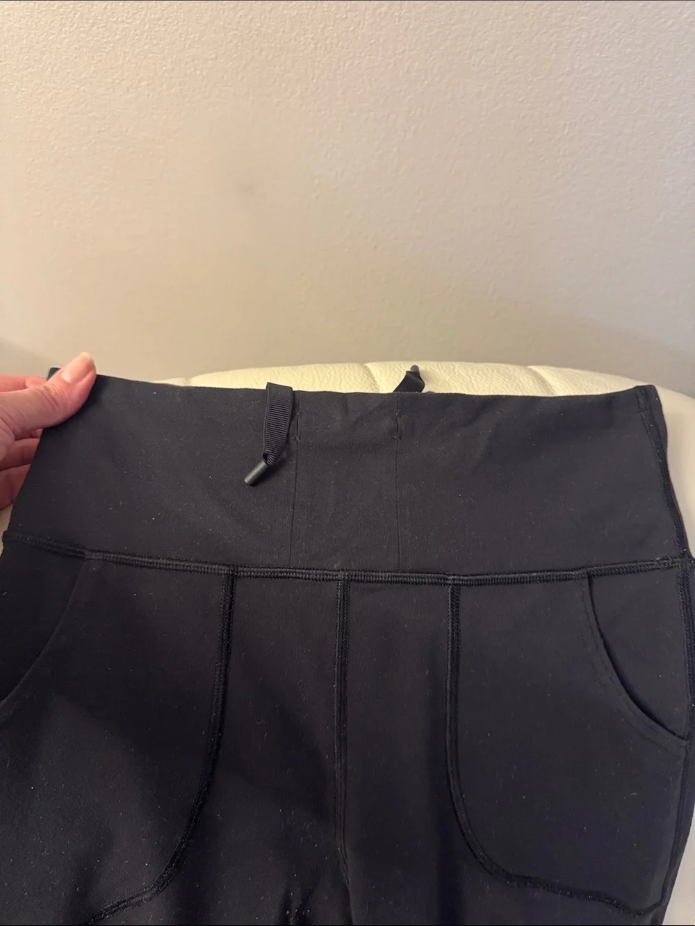 lululemon athletica Black High-Rise Leggings with Drawstring